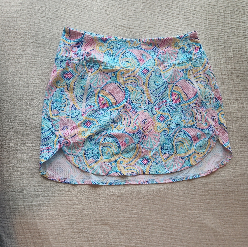 IBKUL Multicolor Paisley Skirt